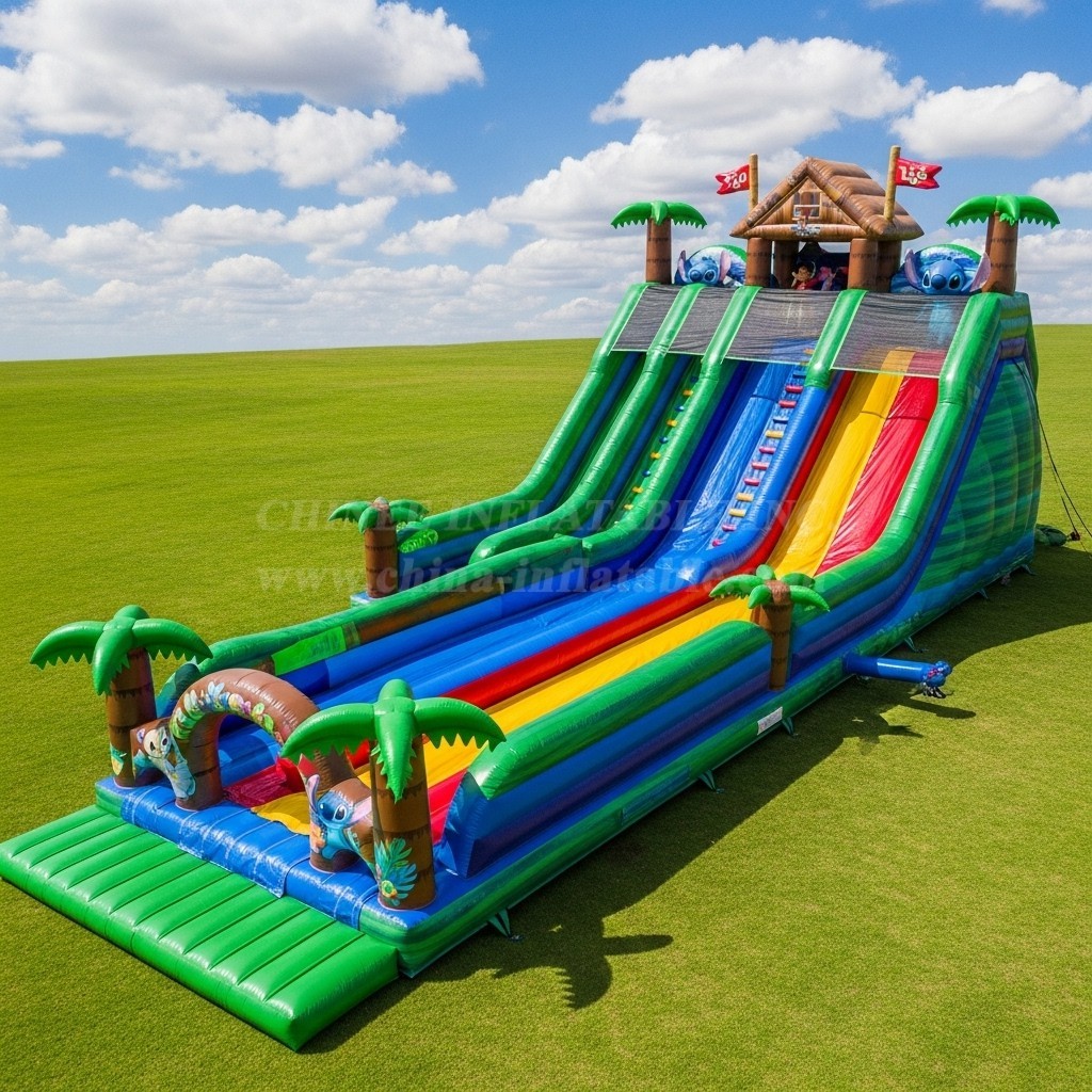 T8-8830 Lilo & Stitch Tropical Inflatable Slide