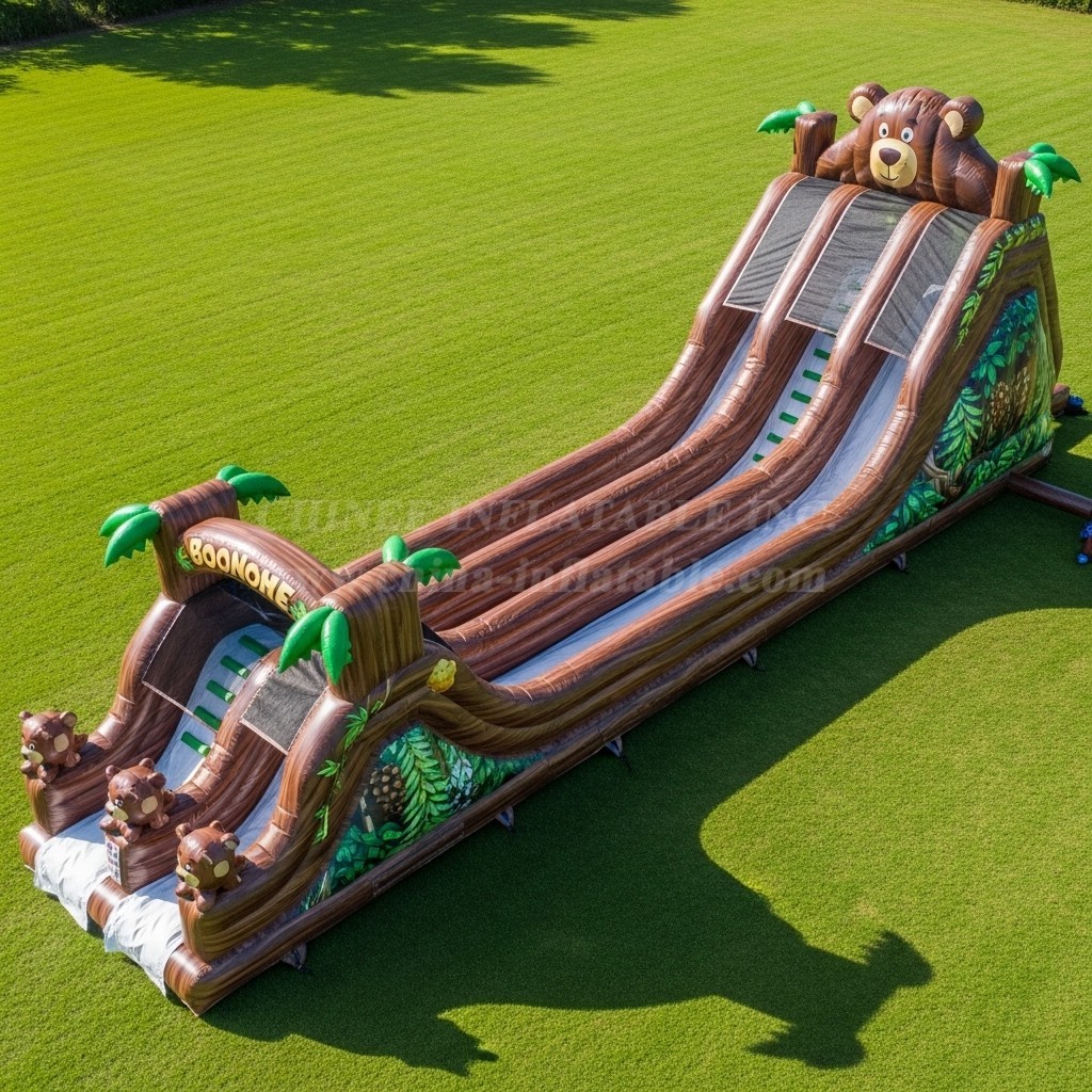 T8-8833 Bear Inflatable Dry Slide