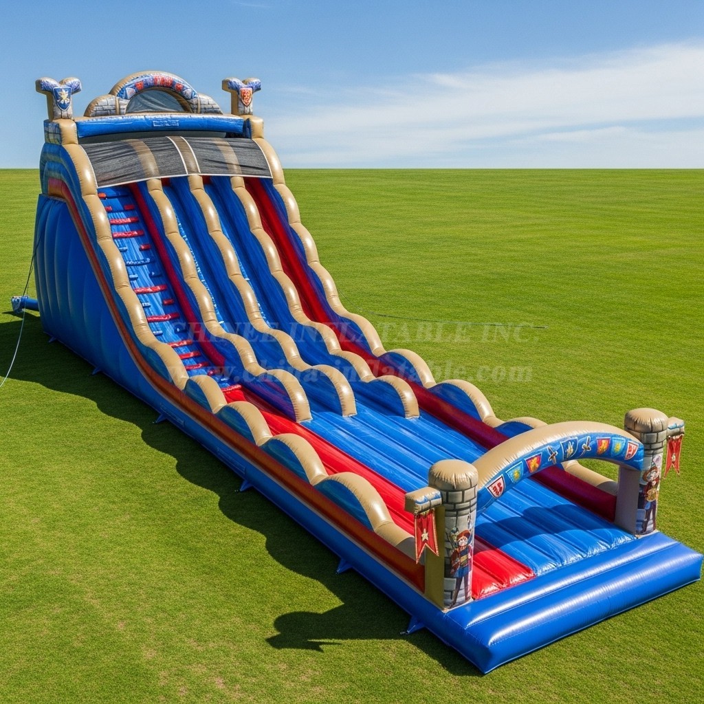 T8-8840 Knight Inflatable Dry Slide