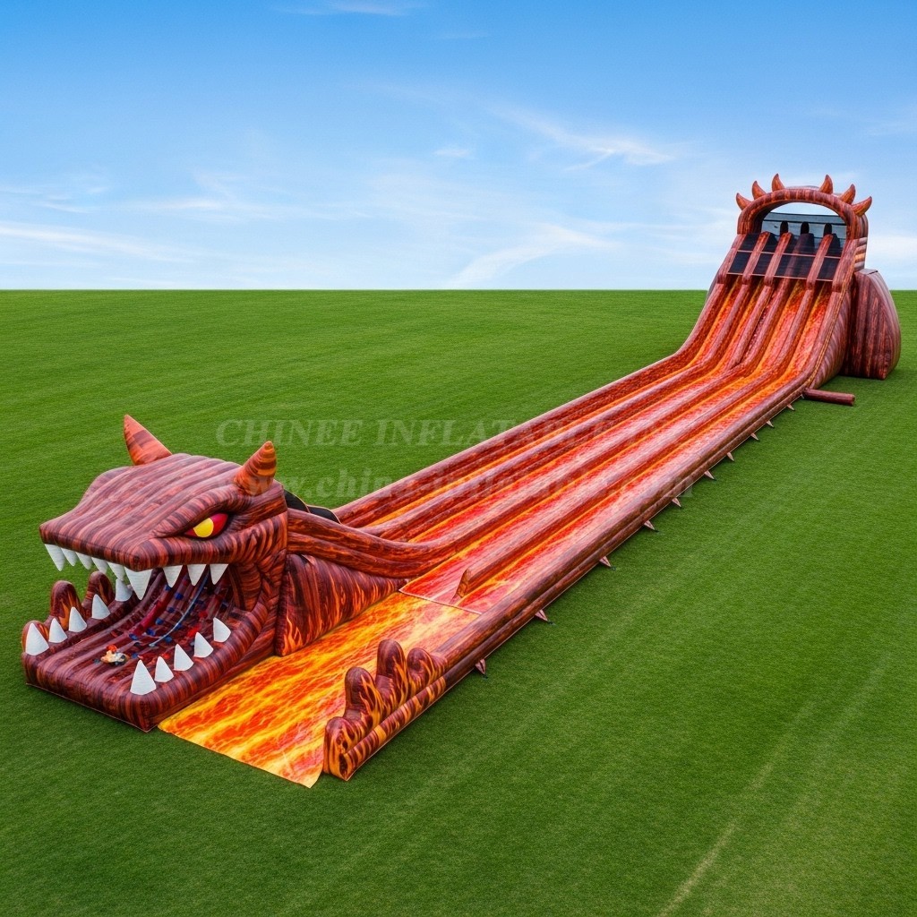 T8-8848 Blaze Monster Theme Inflatable Slide