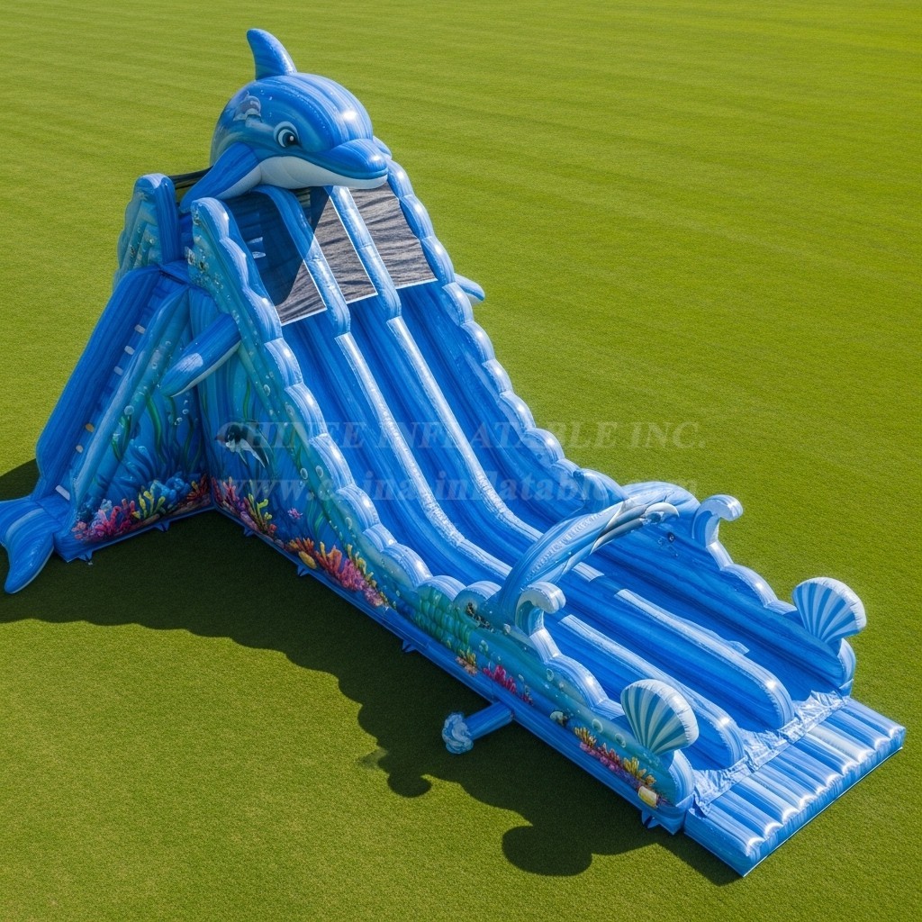 T8-8862 Dolphin Inflatable Slide