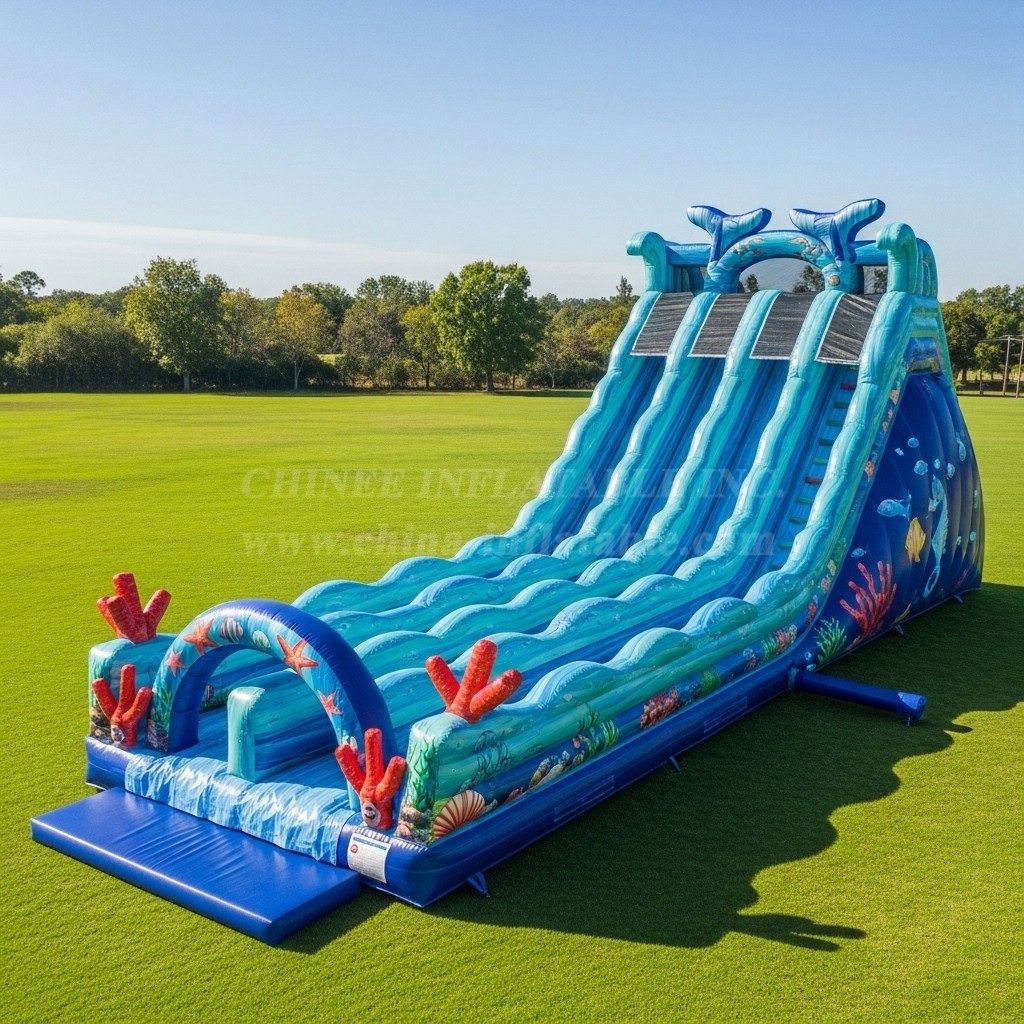 T8-8871 Mermaid Ocean Theme Inflatable Slide