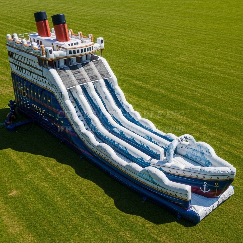 T8-8875 Titanic Inflatable Dry Slide