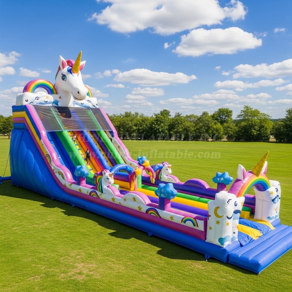 T8-8881 Unicorn Inflatable Slide