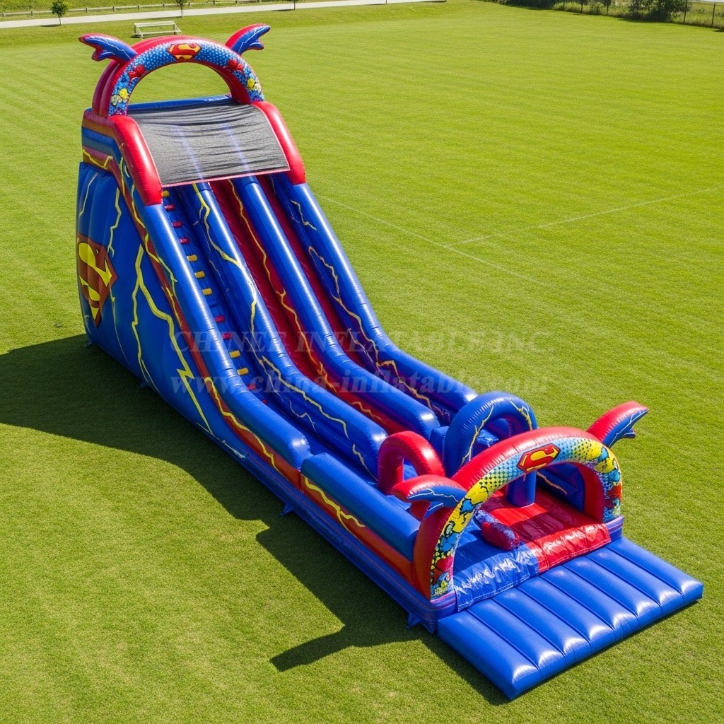 T8-8883 Superman Inflatable Dry Slide