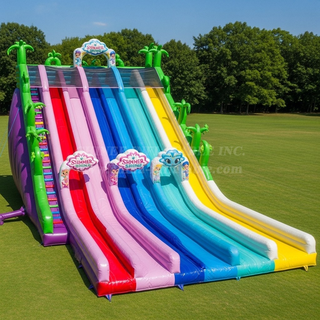 T8-8888 Shimmer & Shine Inflatable Slide