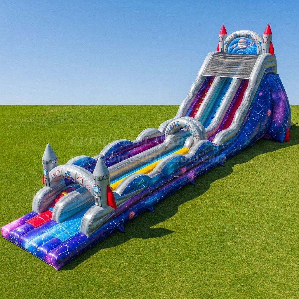 T8-8889 Space Inflatable Dry Slide