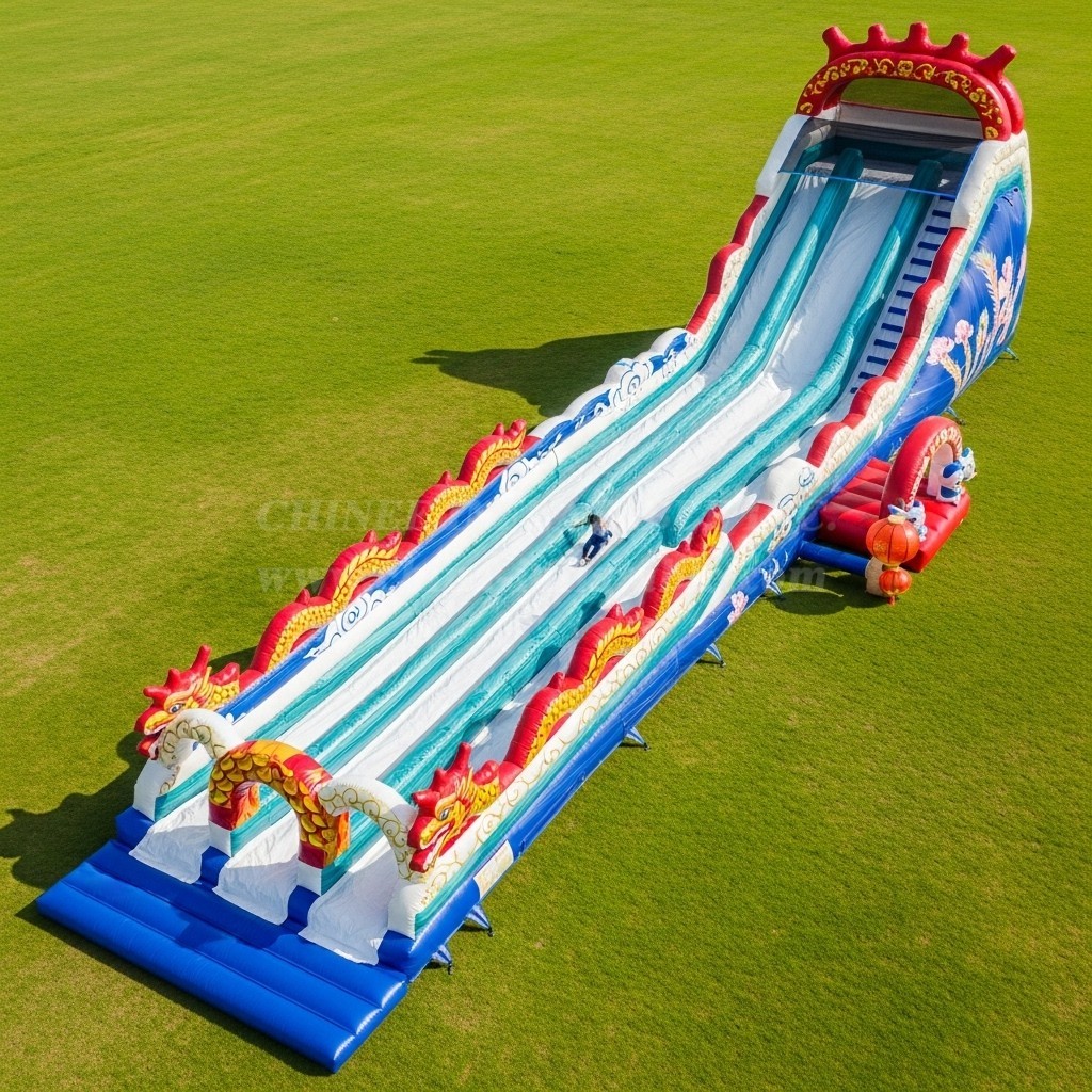 T8-8893 Chinese Style Inflatable Water Slide