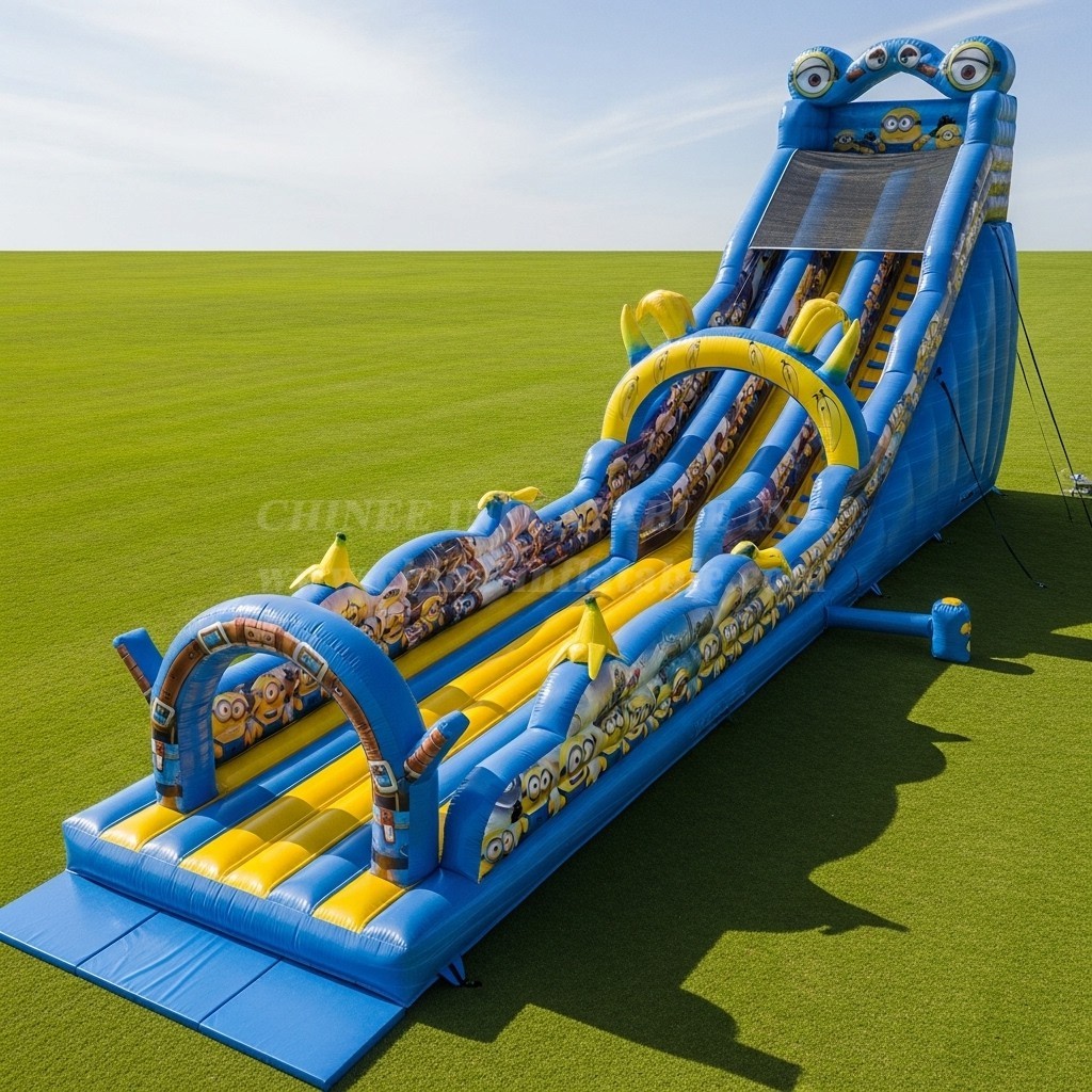 T8-8905 Minions Inflatable Dry Slide