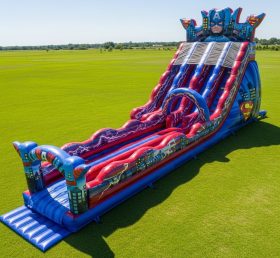 T8-8908 Superhero Inflatable Dry Slide