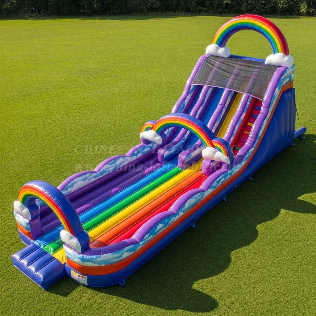 T8-8914 Rainbow Inflatable Slide