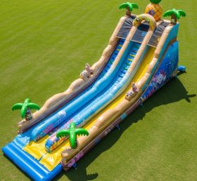 T8-8916 Tropical Inflatable Water Slide