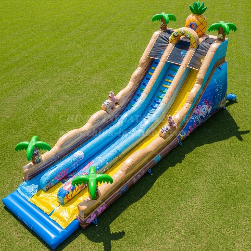 T8-8916 Tropical Inflatable Water Slide