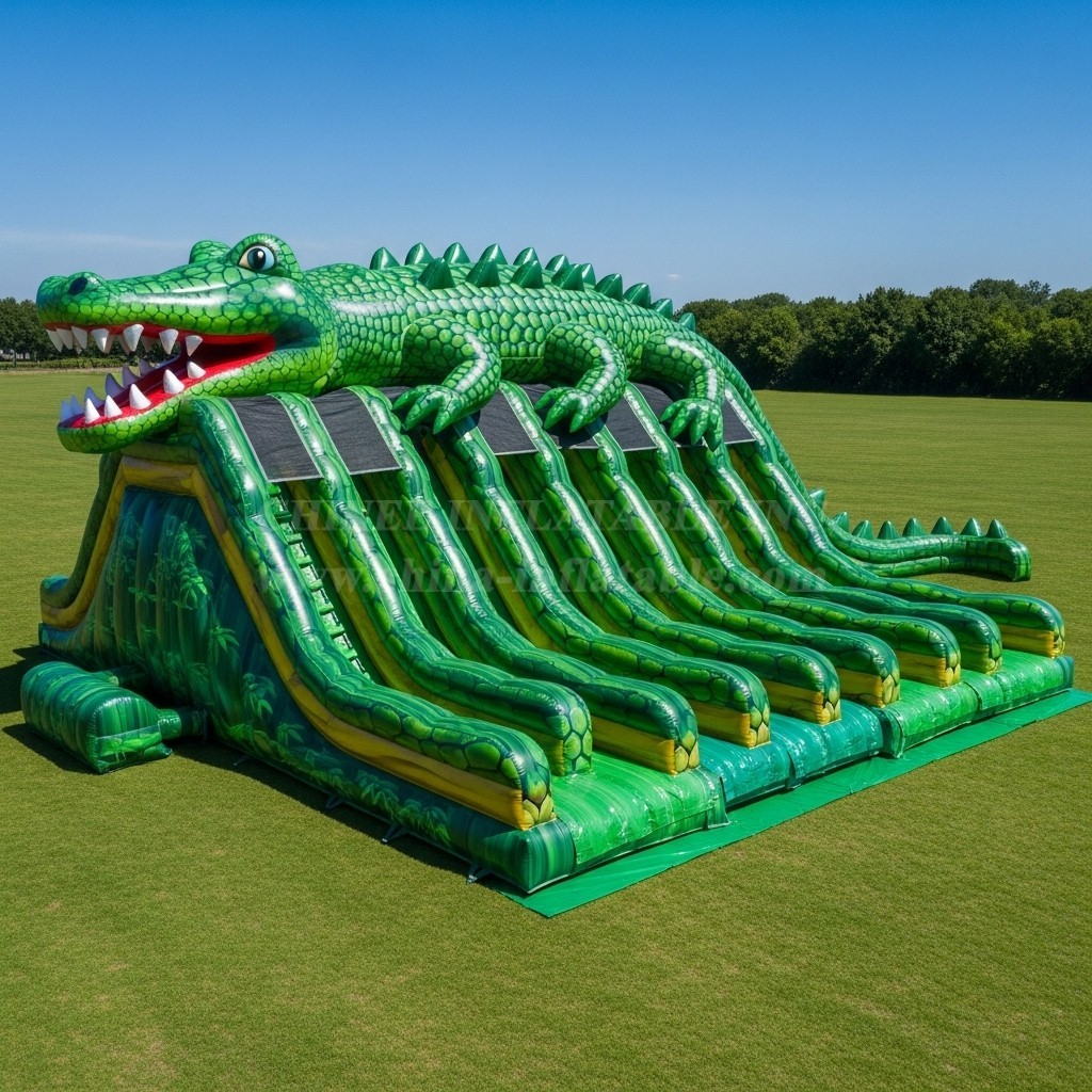 T8-8919 Crocodile Inflatable Slide