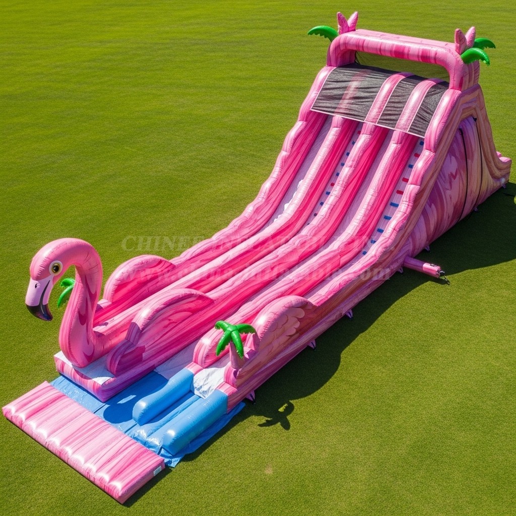 T8-8930 Flamingo Inflatable Dry Slide