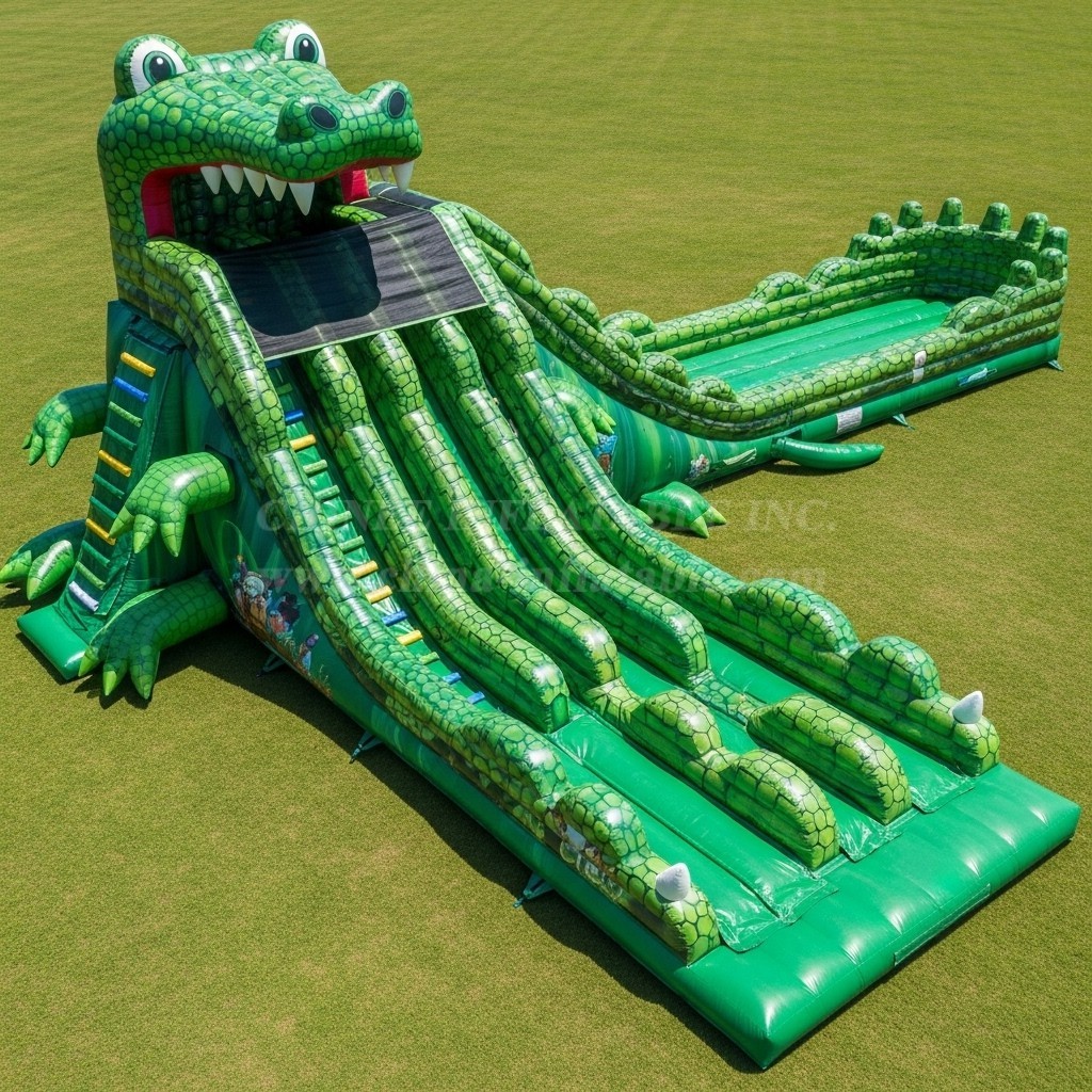 T8-8931 Crocodile Inflatable Slide