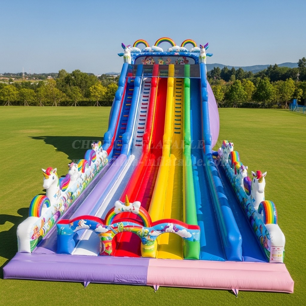 T8-8934 Unicorn Inflatable Slide