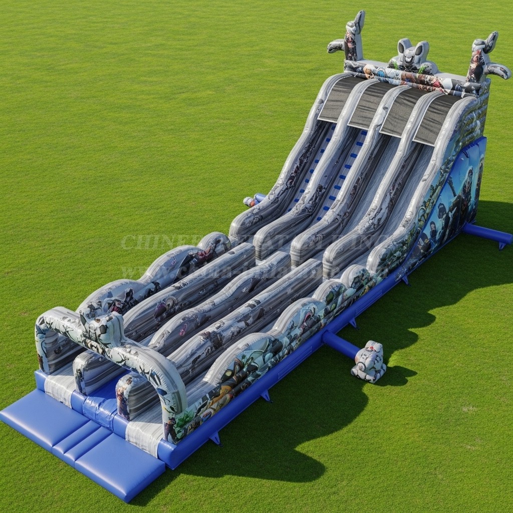 T8-8963 Fortnite Inflatable Dry Slide