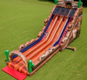 T8-8971 Wild West Inflatable Dry Slide
