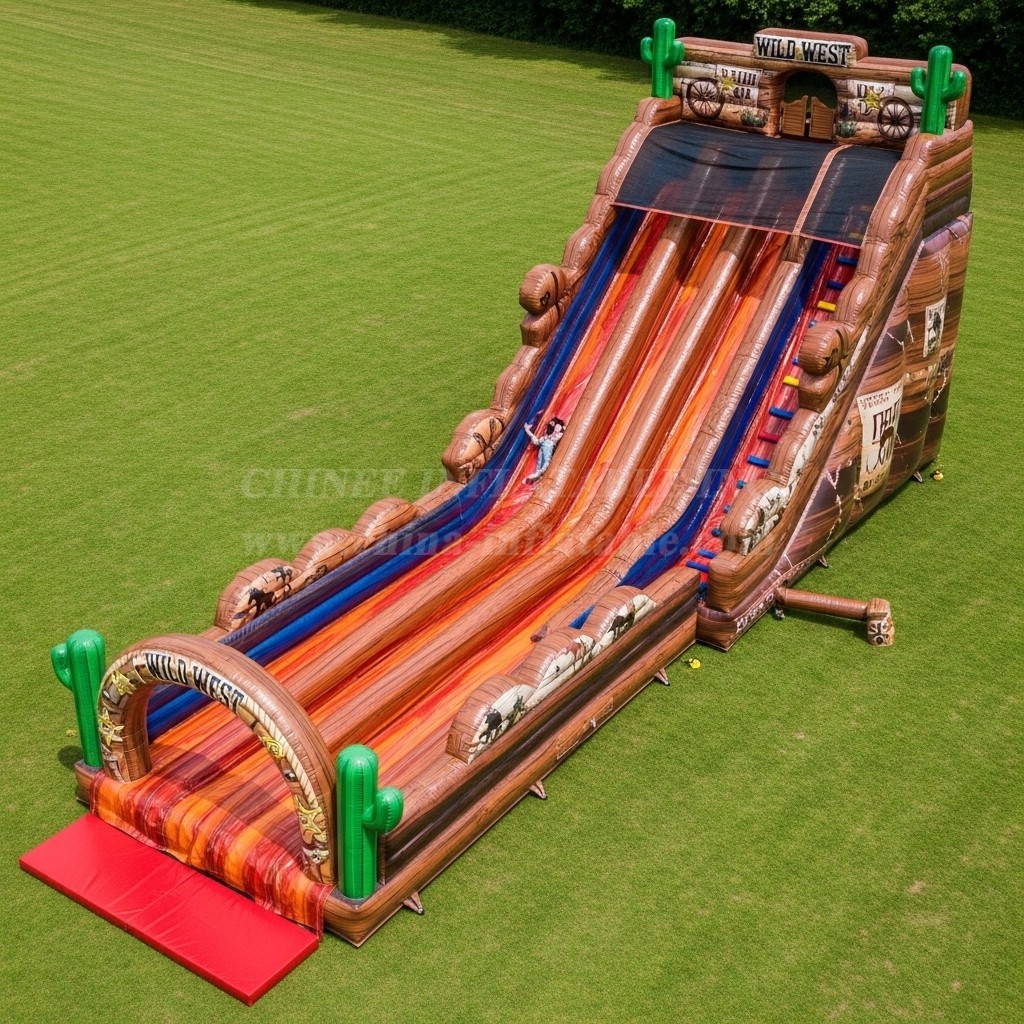 T8-8971 Wild West Inflatable Dry Slide