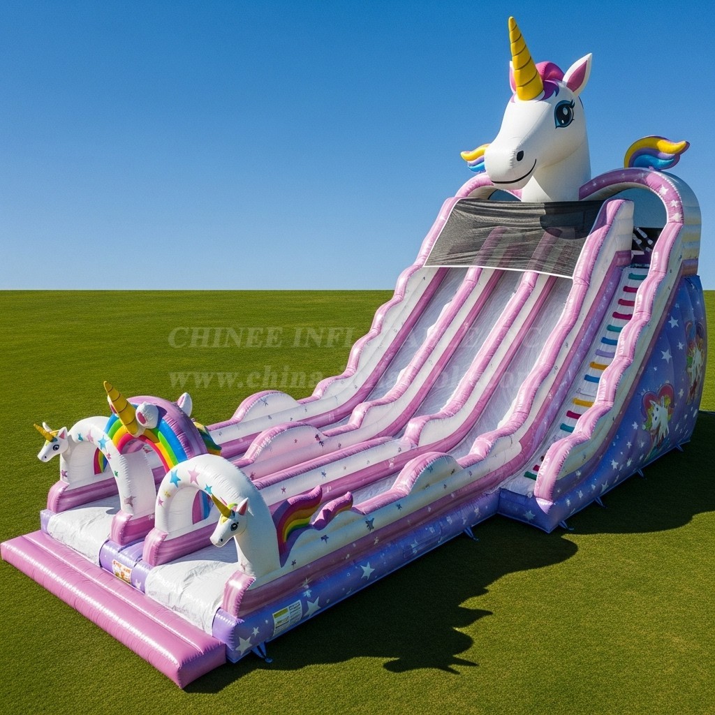 T8-8973 Unicorn Inflatable Slide