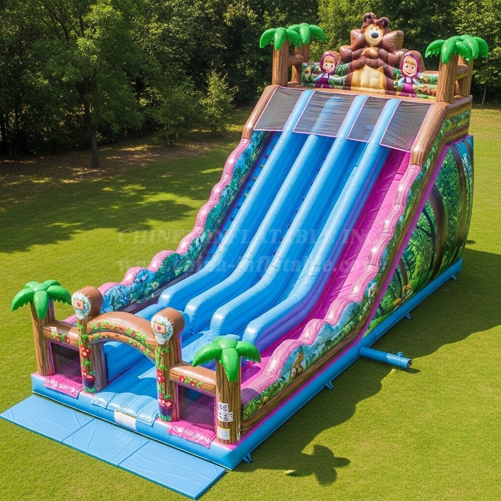 T8-8976 Masha and The Bear Inflatable Slide