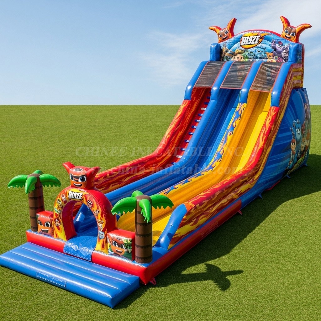 T8-8977 Blaze Monster Inflatable Slide