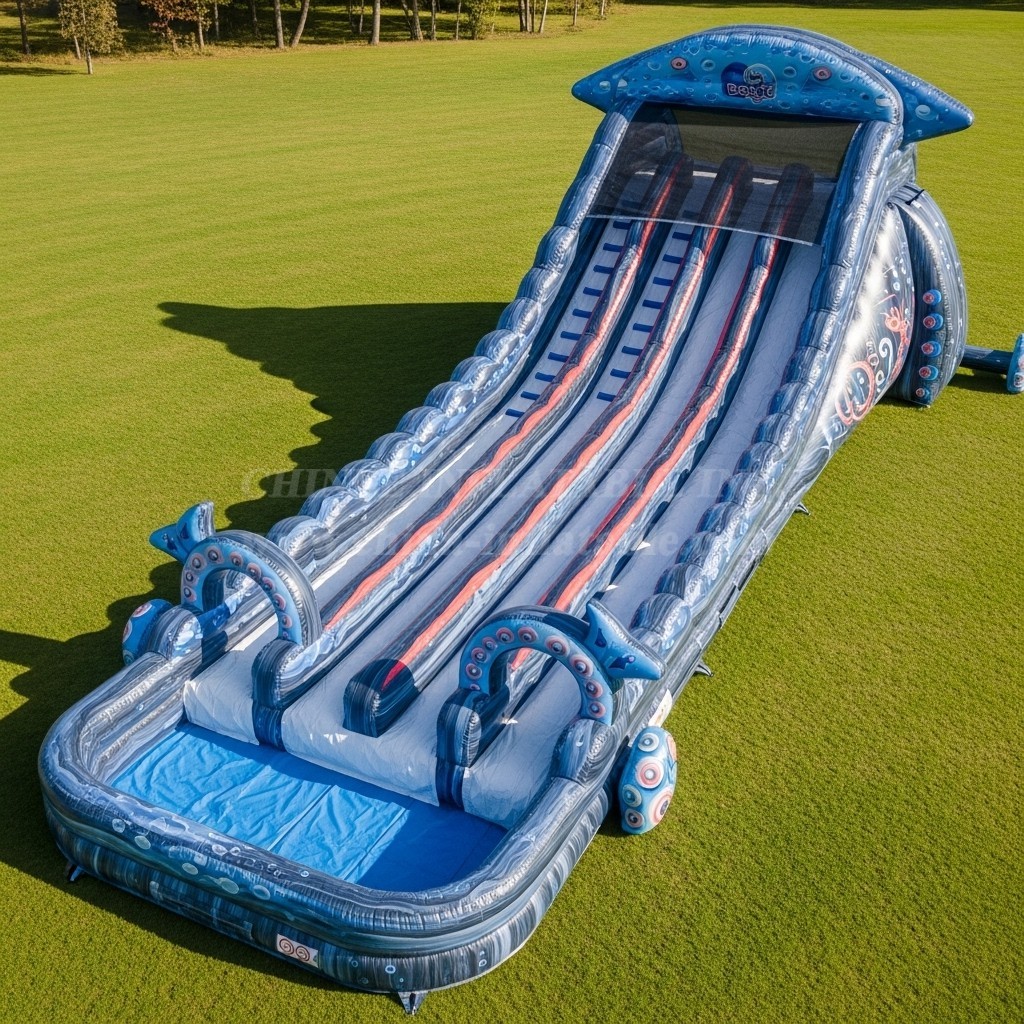 T8-8985 Ocean Theme Inflatable Water Slide