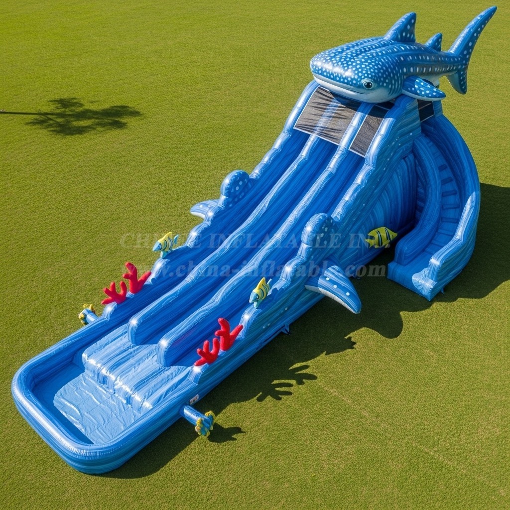 T8-8988 Ocean Theme Inflatable Water Slide