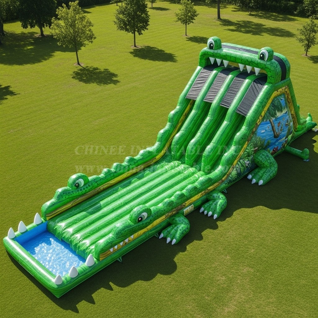 T8-9000 Crocodile Inflatable Water Slide