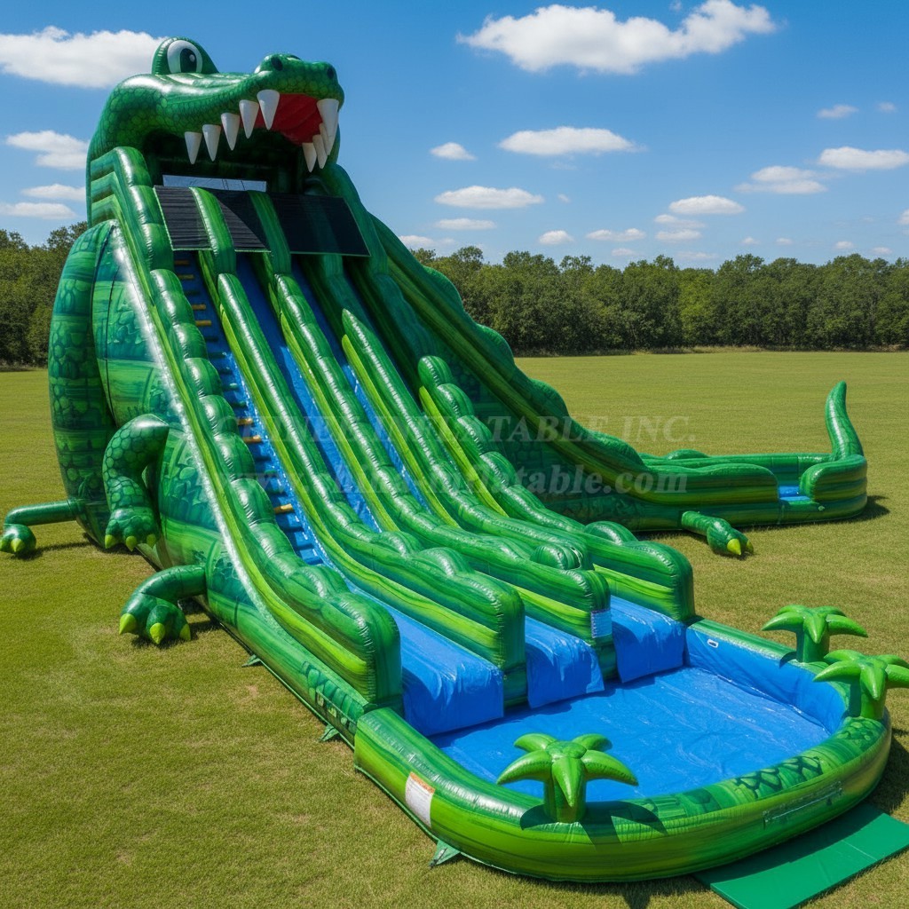 T8-9002 Crocodile Inflatable Water Slide