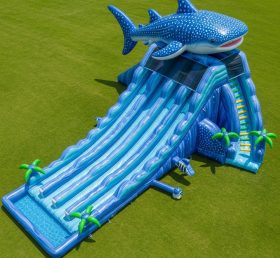 T8-9008 Shark Inflatable Water Slide