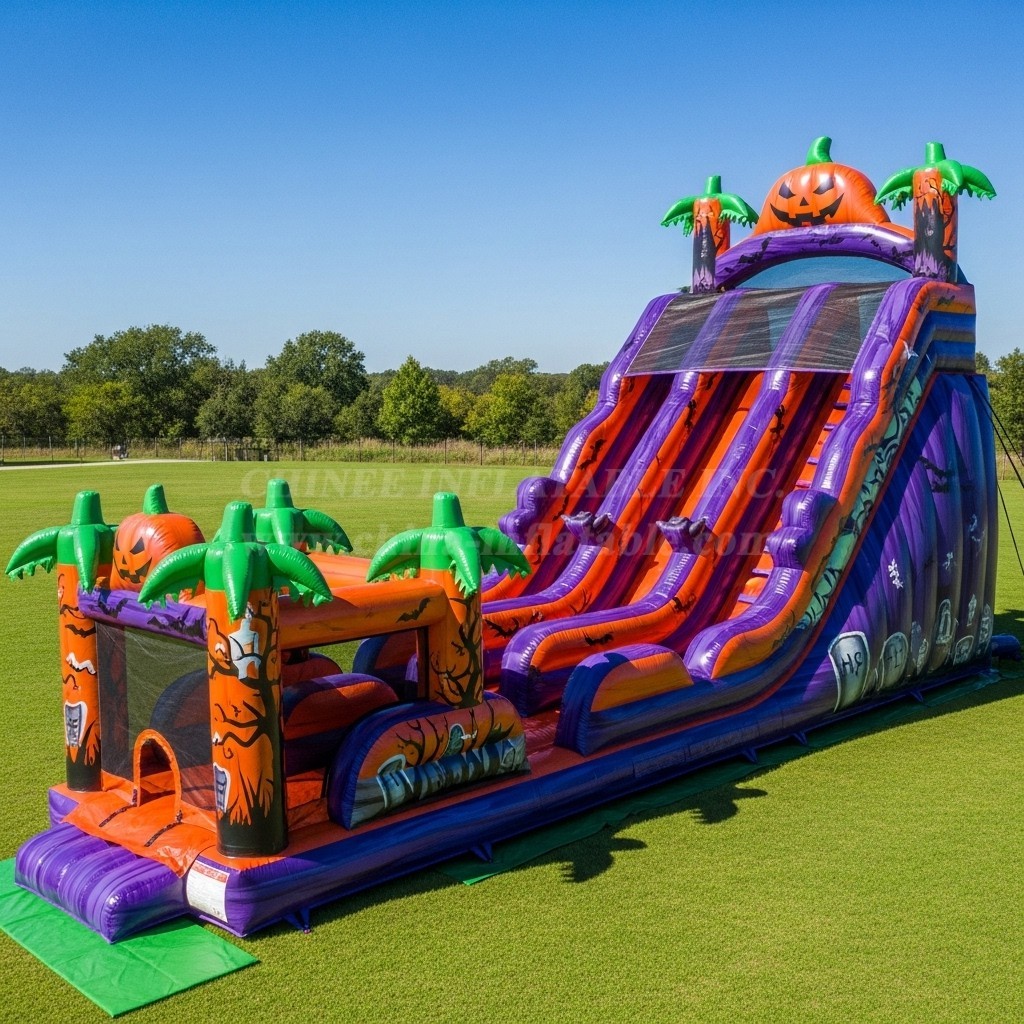T8-9024 Halloween Theme Inflatable Slide