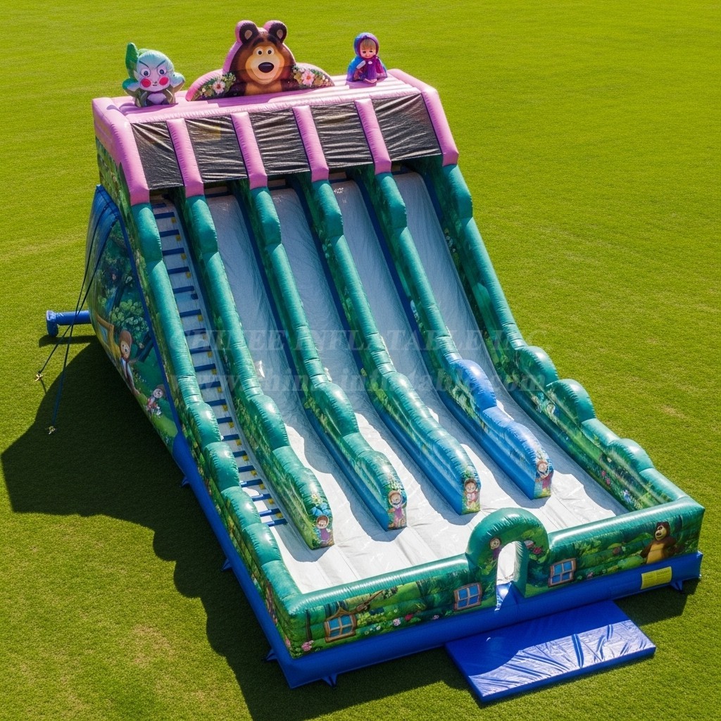 T8-9031 Masha and The Bear Inflatable Slide