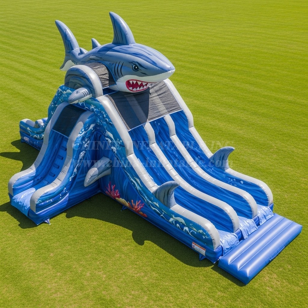 T8-9057 Shark Inflatable Slide