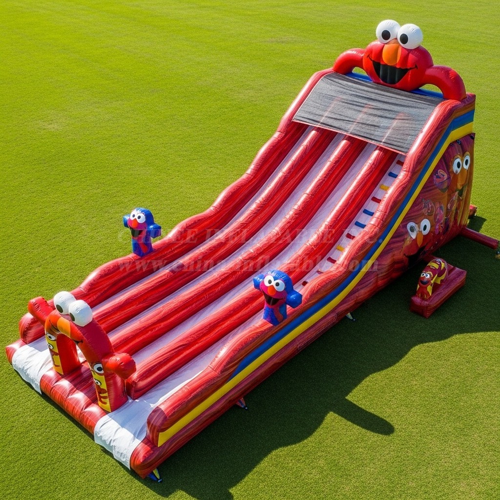 T8-9059 Tickle Me Elmo Inflatable Slide