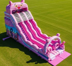 T8-9064 Pink Panther Inflatable Slide
