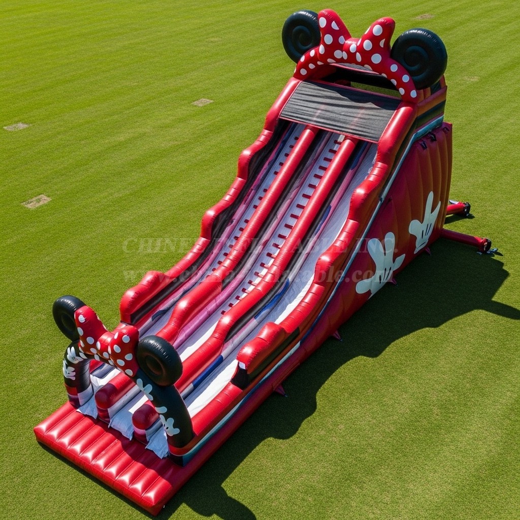 T8-9074 Mickey & Minnie Inflatable Slide