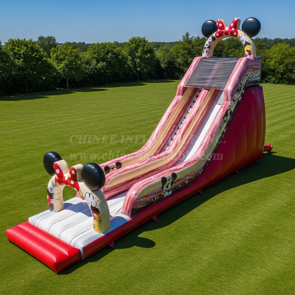 T8-9075 Mickey & Minnie Inflatable Slide