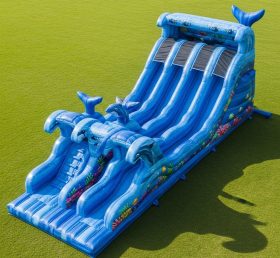 T8-9083 Dolphin Inflatable Slide