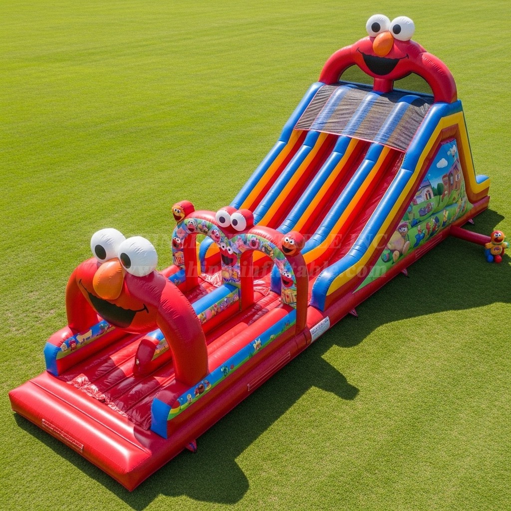 T8-9088 Tickle Me Elmo Inflatable Slide