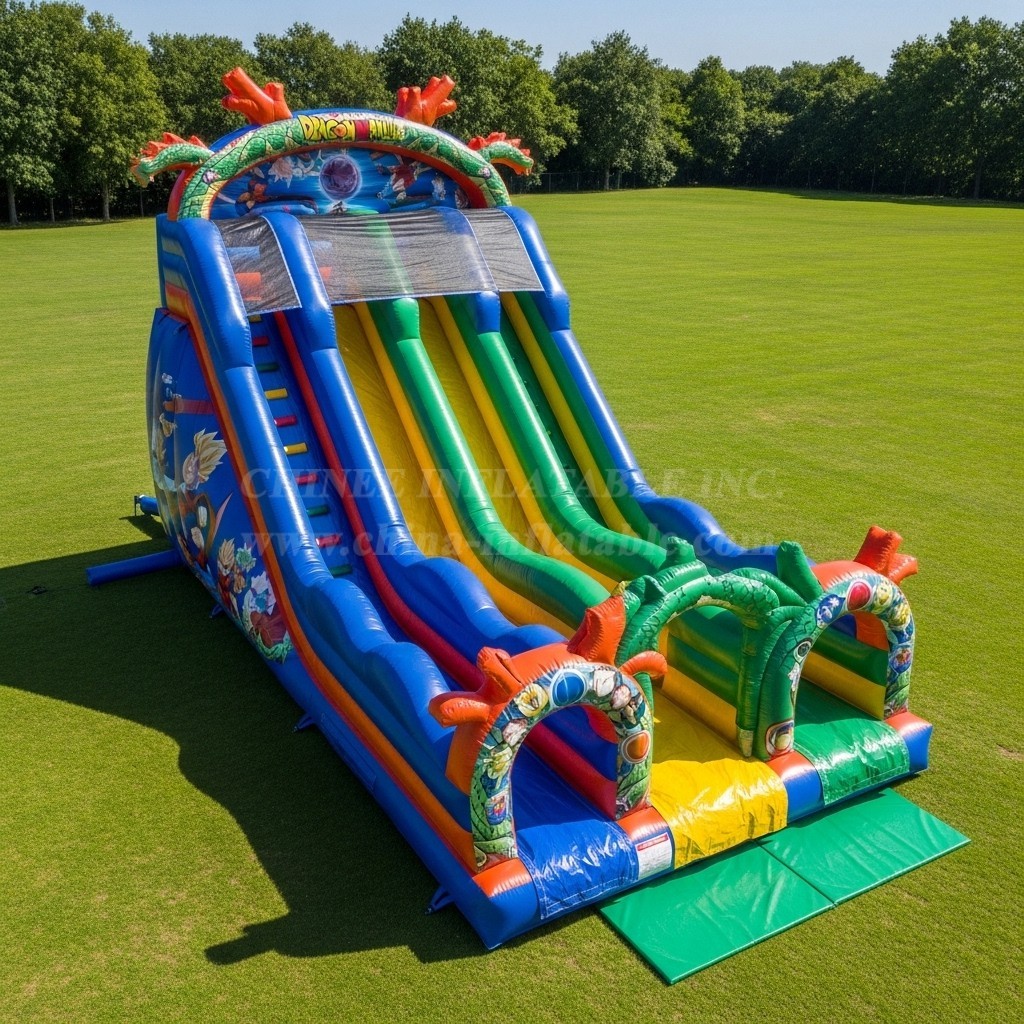 T8-9093 Dragon Ball Inflatable Dry Slide