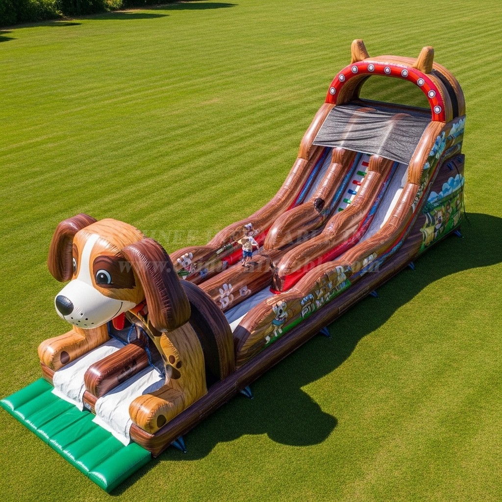 T8-9105 Dog Theme Inflatable Slide