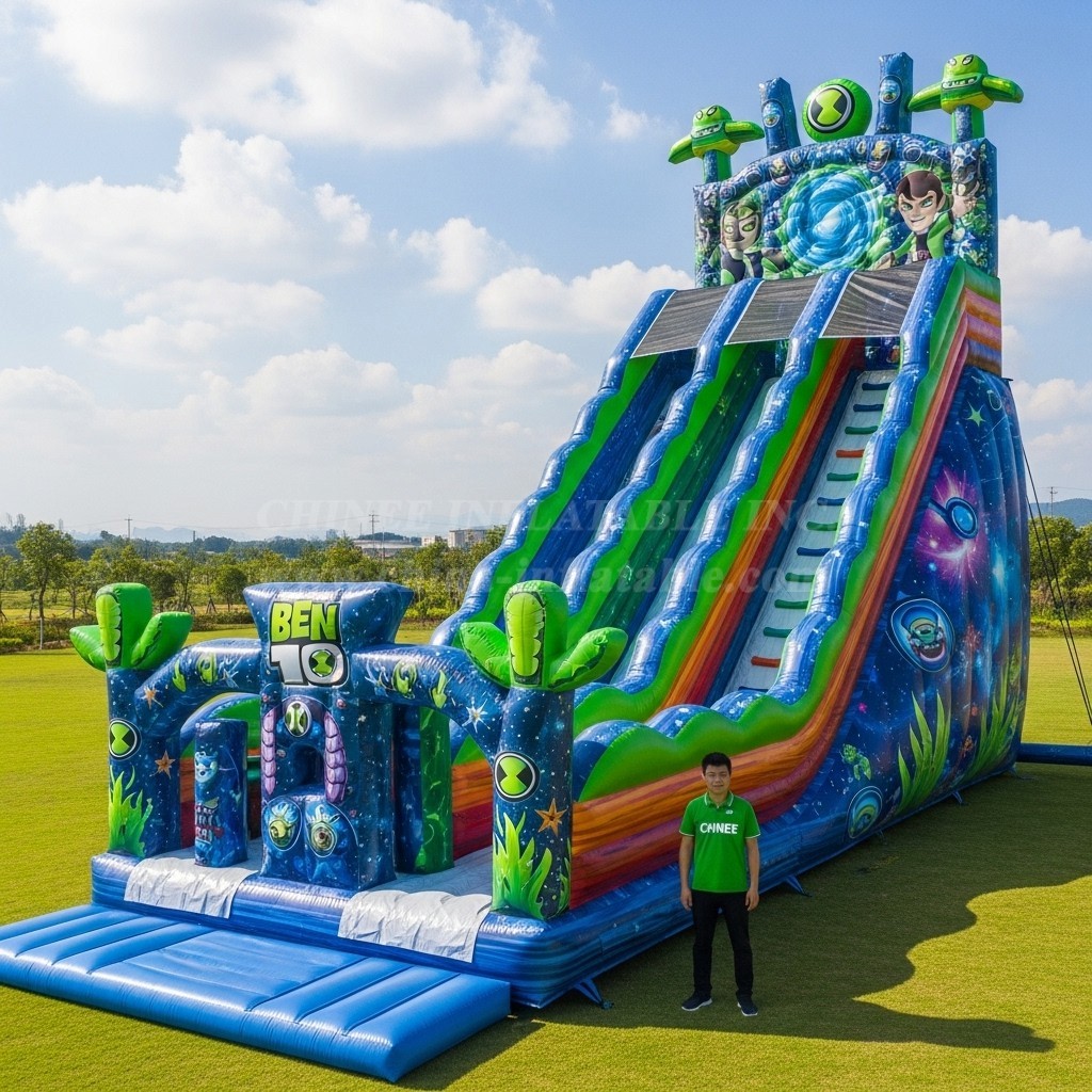 T8-9106 Ben 10 Inflatable Slide