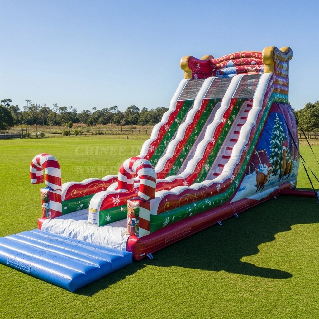 T8-9117 Christmas Theme Inflatable Slide