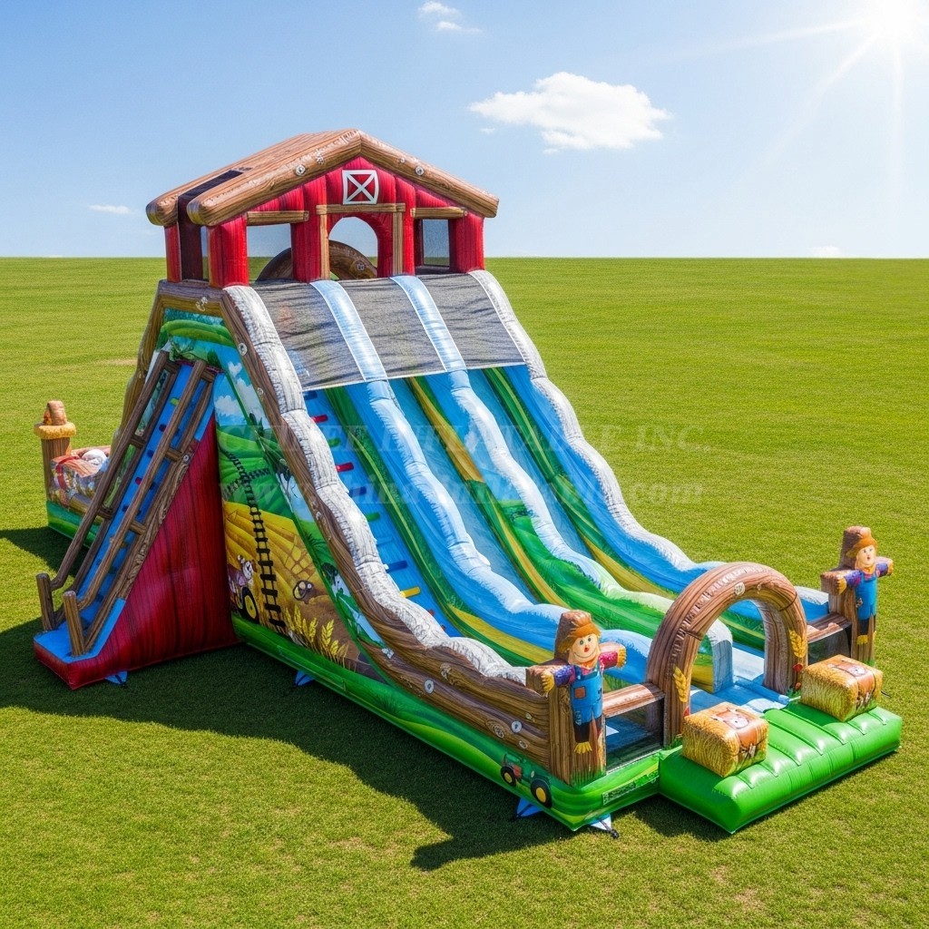 T8-9119 Farm Inflatable Slide