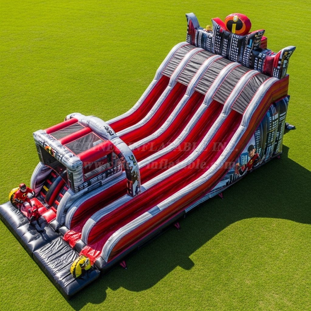 T8-9122 The Incredibles Inflatable Slide