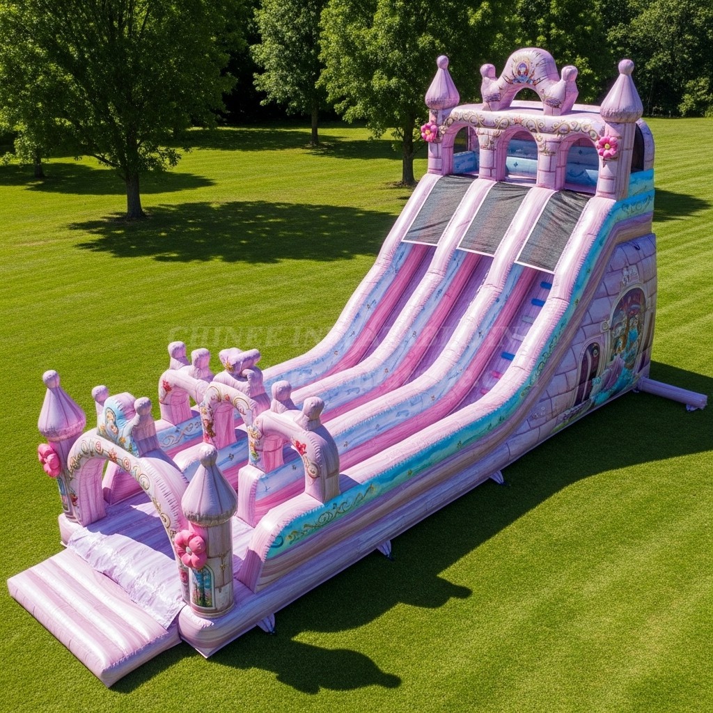 T8-9123 Princess Parties Inflatable Slide