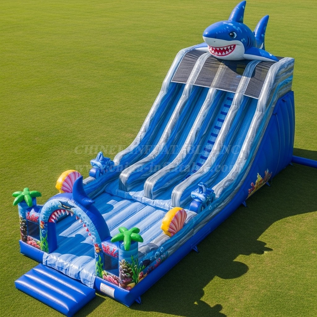 T8-9140 Shark Inflatable Slide