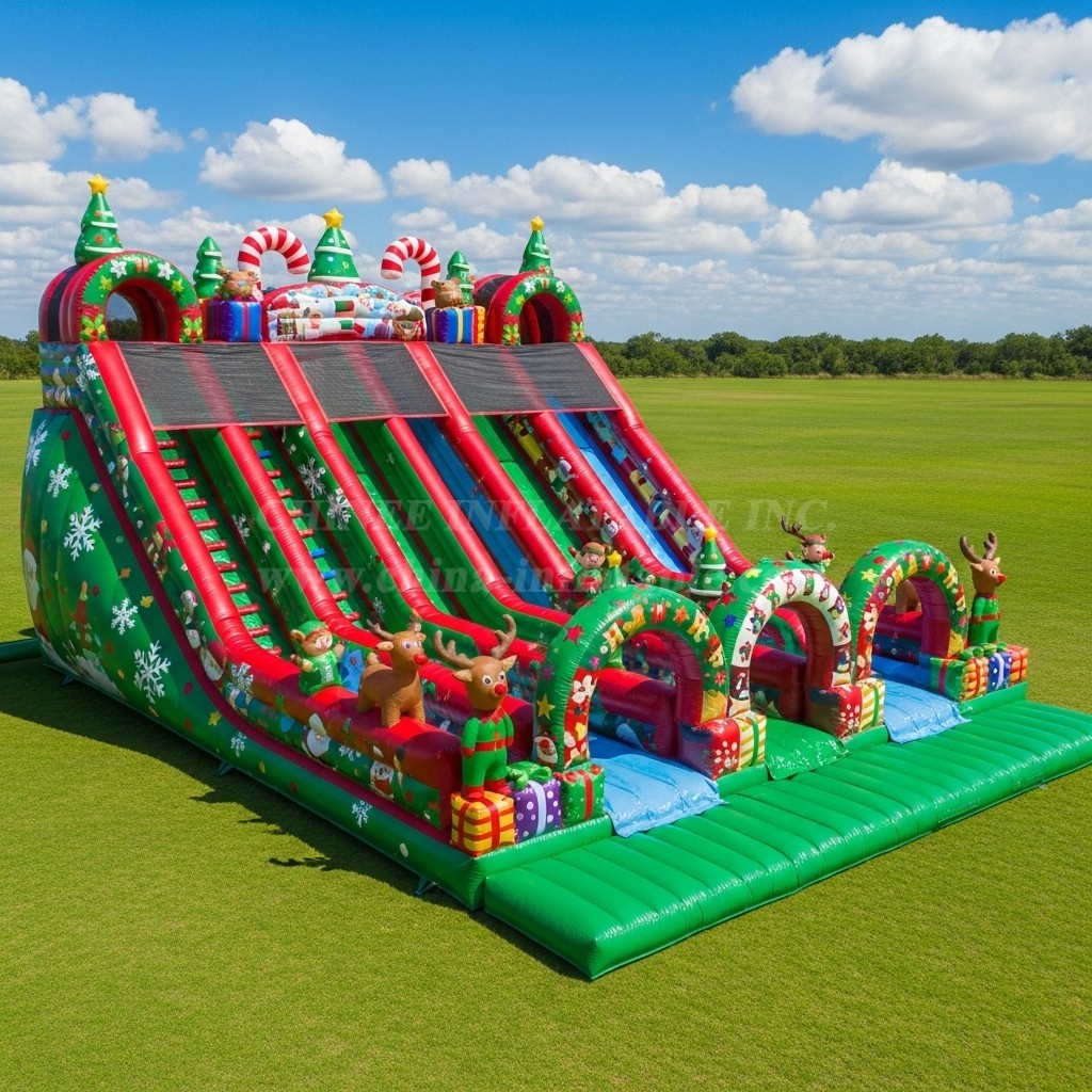 T8-9143 Christmas Inflatable Slide